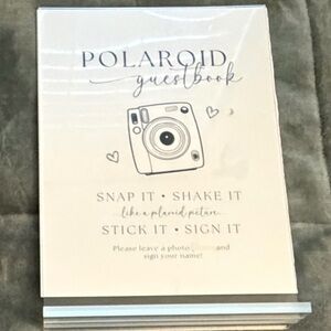 Polaroid Guestbook Sign - White and Black